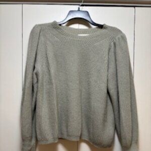 A Piece A Part light sage/gray cashmere silk blend sweater L